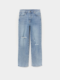 Прямые джинсы H&M модель 9066122wer_Голубой Фото