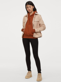 Скинни джинсы H&M модель 5701891RP5_Черный Фото