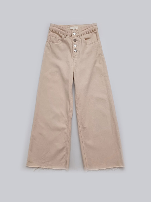 Широкие джинсы H&M модель 8397902wer_Светло-бежевый Фото