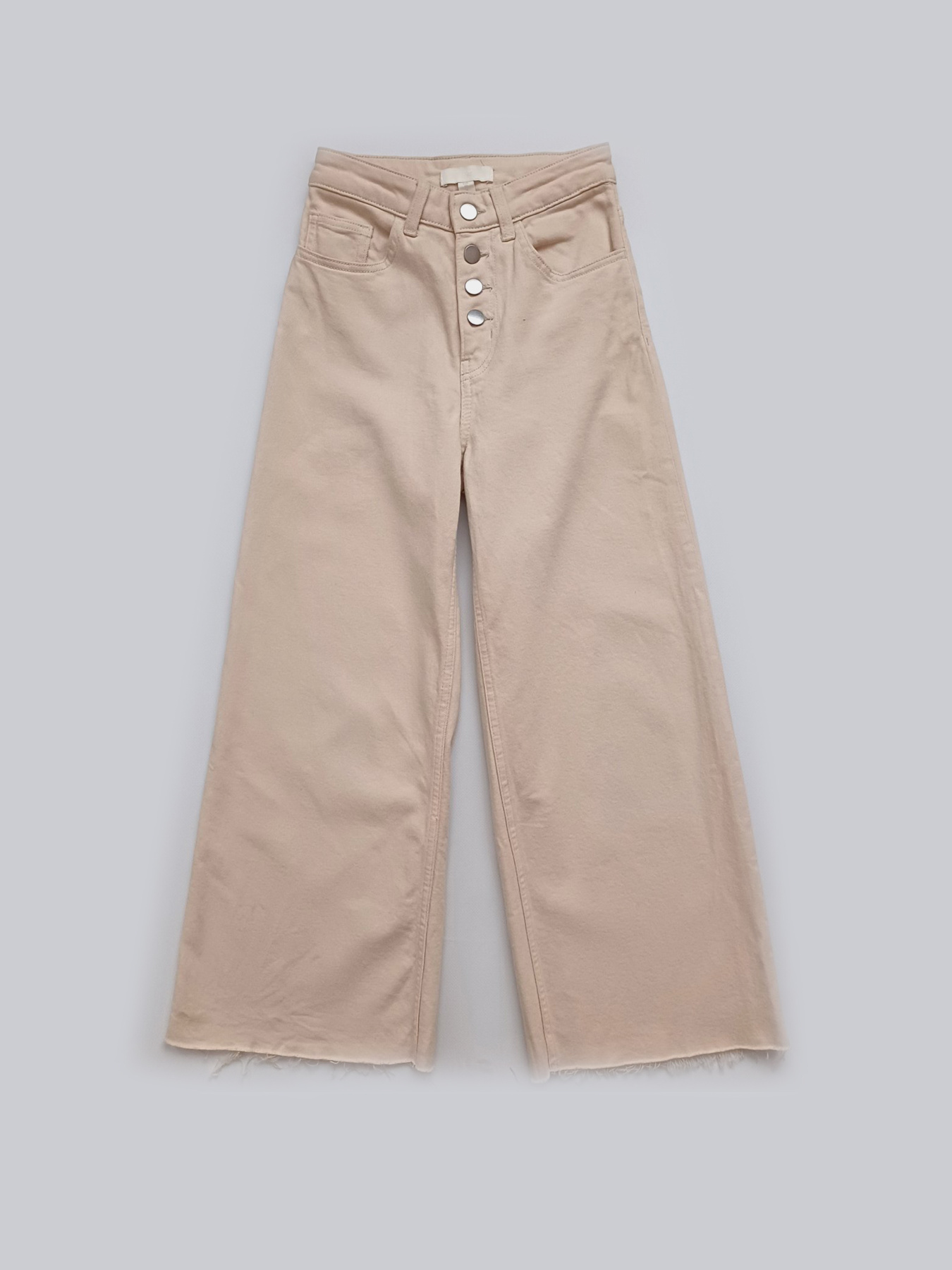 Широкие джинсы H&M модель 8397902wer_Светло-бежевый Фото