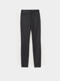 Скинни джинсы H&M модель 9144412wer_Черный-блестящий Фото