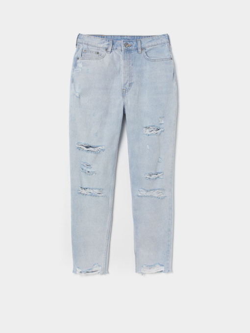 Джинсы мом H&M модель 6400211wer_Светло-голубой Фото