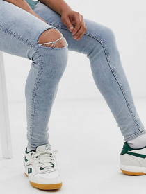 Скинни джинсы Cheap Monday модель 634507abr_Голубой Фото