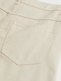 Широкие джинсы H&M модель 1067296arl_Бежевый Фото