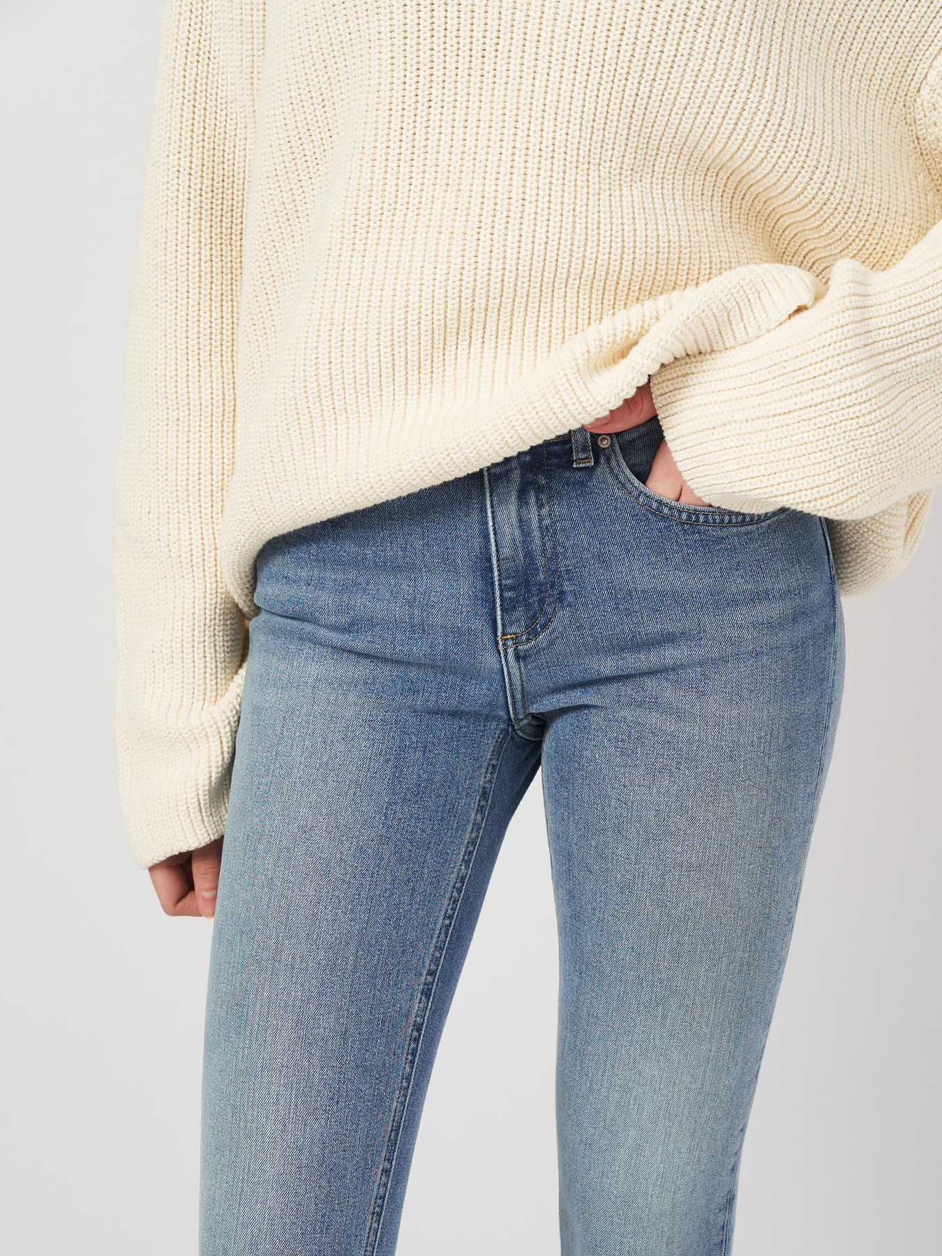 Скинни джинсы H&M модель 1002065arl_Синий Фото