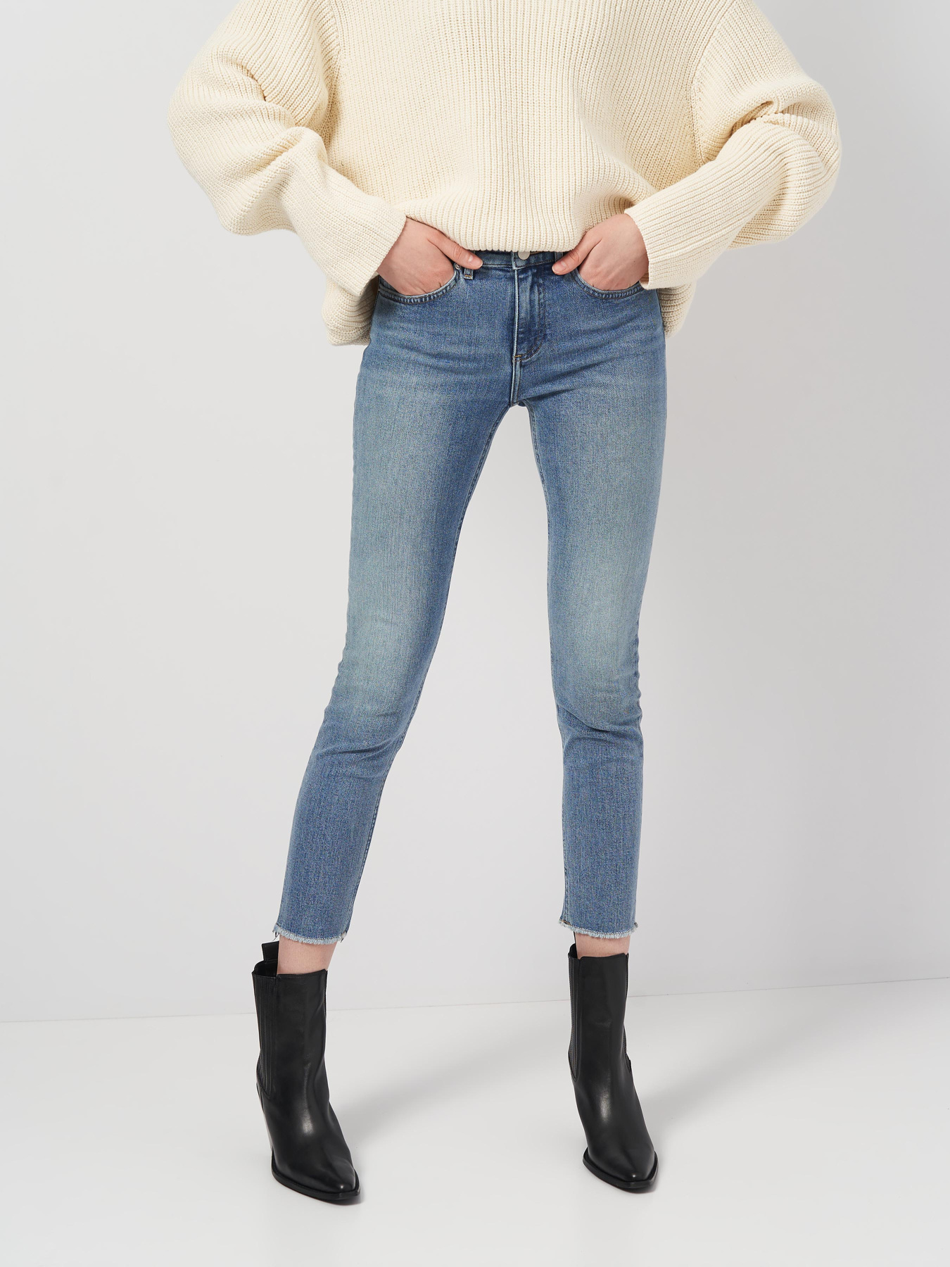 Скинни джинсы H&M модель 1002065arl_Синий Фото