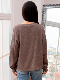 Свитшот RiMari модель 0623-sro-korichnevij Фото