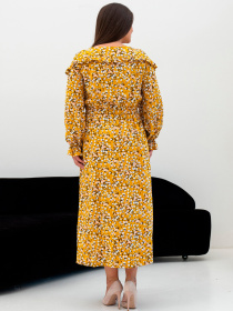 Платье миди RiMari модель 15-zhovtij-print Фото