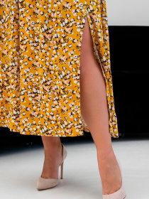 Платье миди RiMari модель 15-zhovtij-print Фото