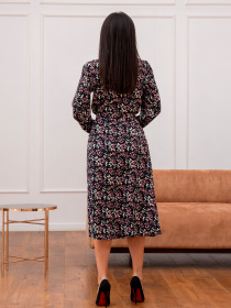 Сукня максі RiMari модель 0924-chornij-z-rozhevim Сукня максі RiMari модель 0924-chornij-z-rozhevim Фото