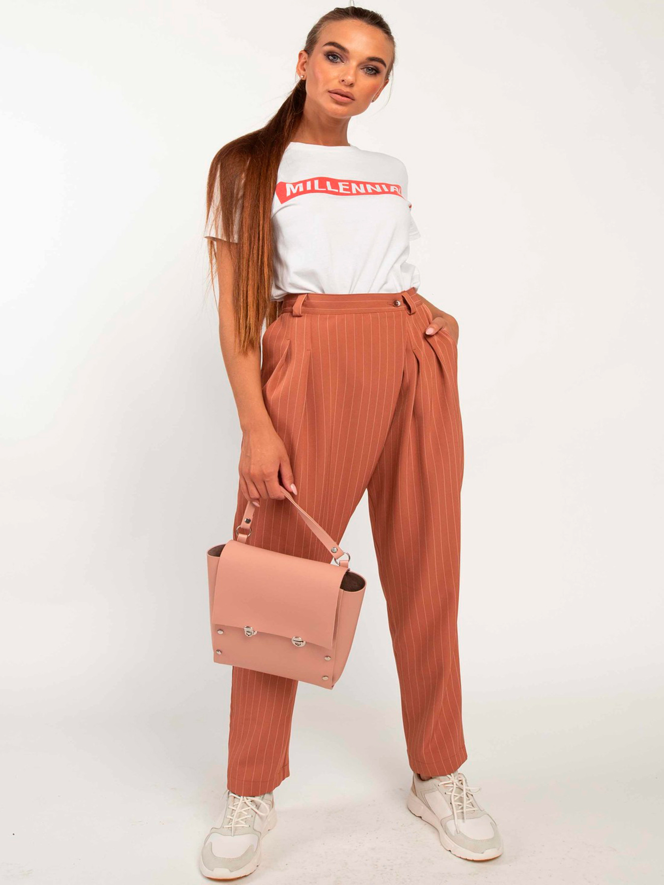 Повседневные штаны RiMari модель 0520-terakot Фото