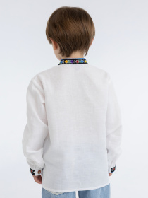 Вышитая рубашка Folk Moda модель fm2818-blij Фото