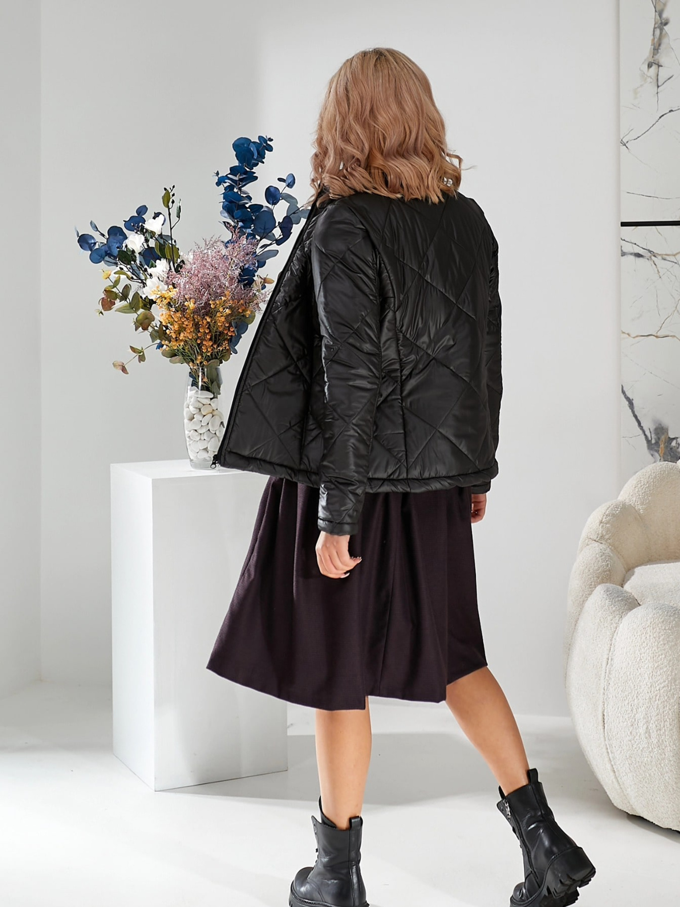 Юбка миди LadyLike модель ll72660058-bordovj Фото