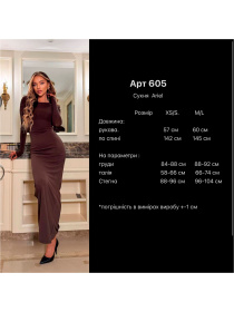 Платье миди Milirud модель mil605-shokoladnij Фото