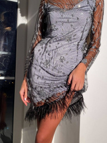 Платье мини Milirud модель mil343-srij Фото