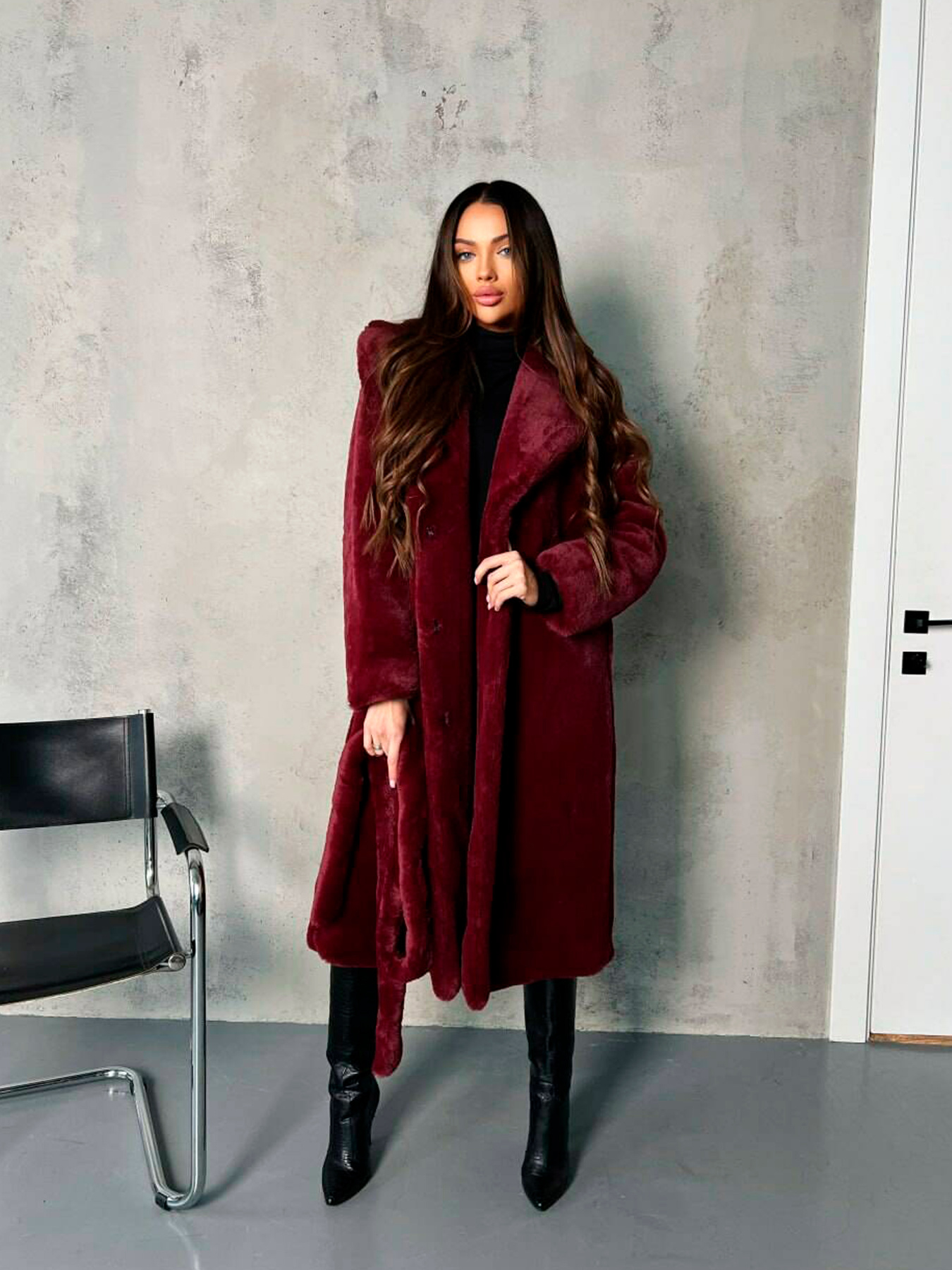 Шуба Milirud модель mil271-bordovj Фото