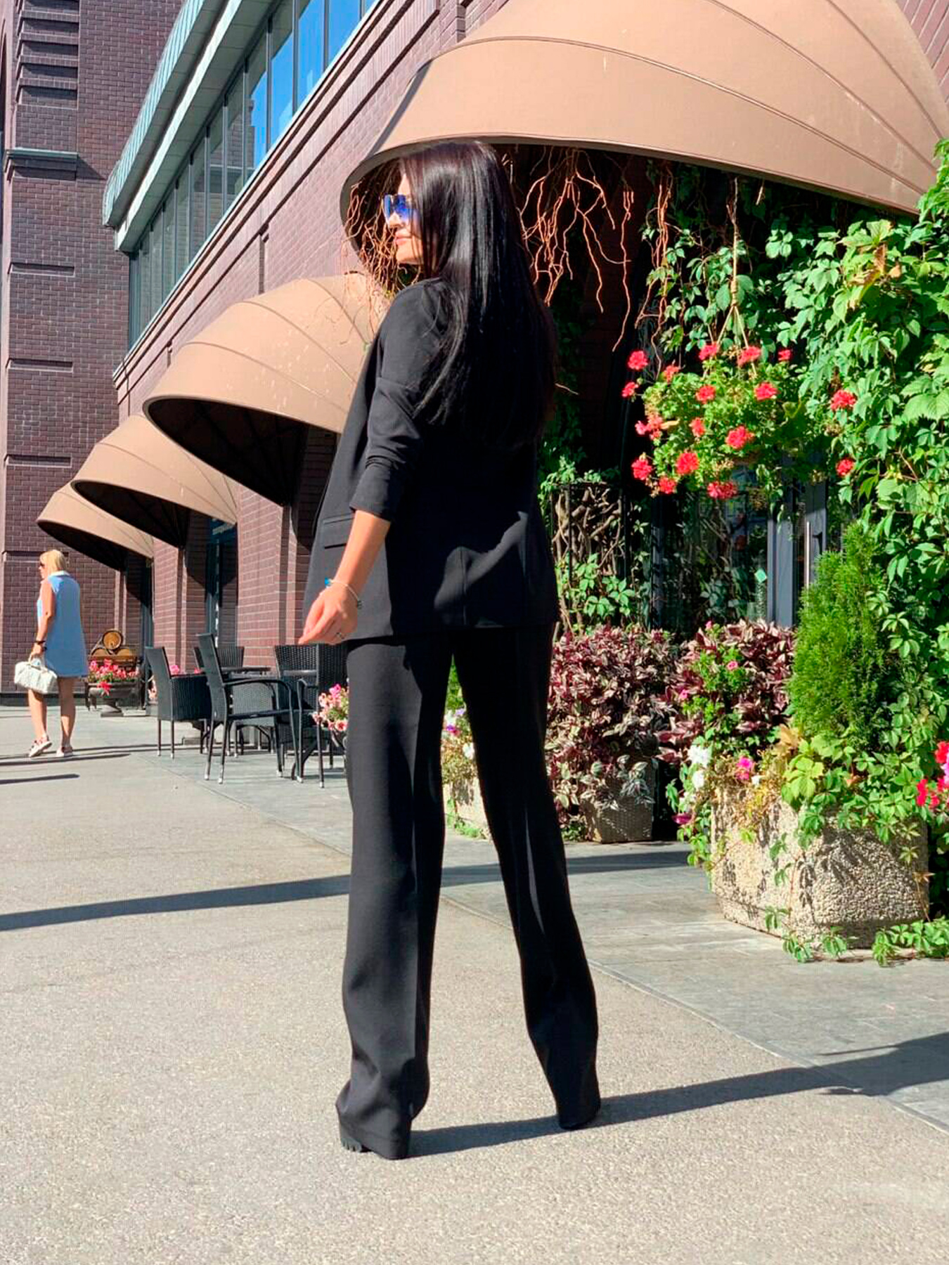 Повседневный костюм Milirud модель mil249-250-chornij Повседневный костюм Milirud модель mil249-250-chornij Фото