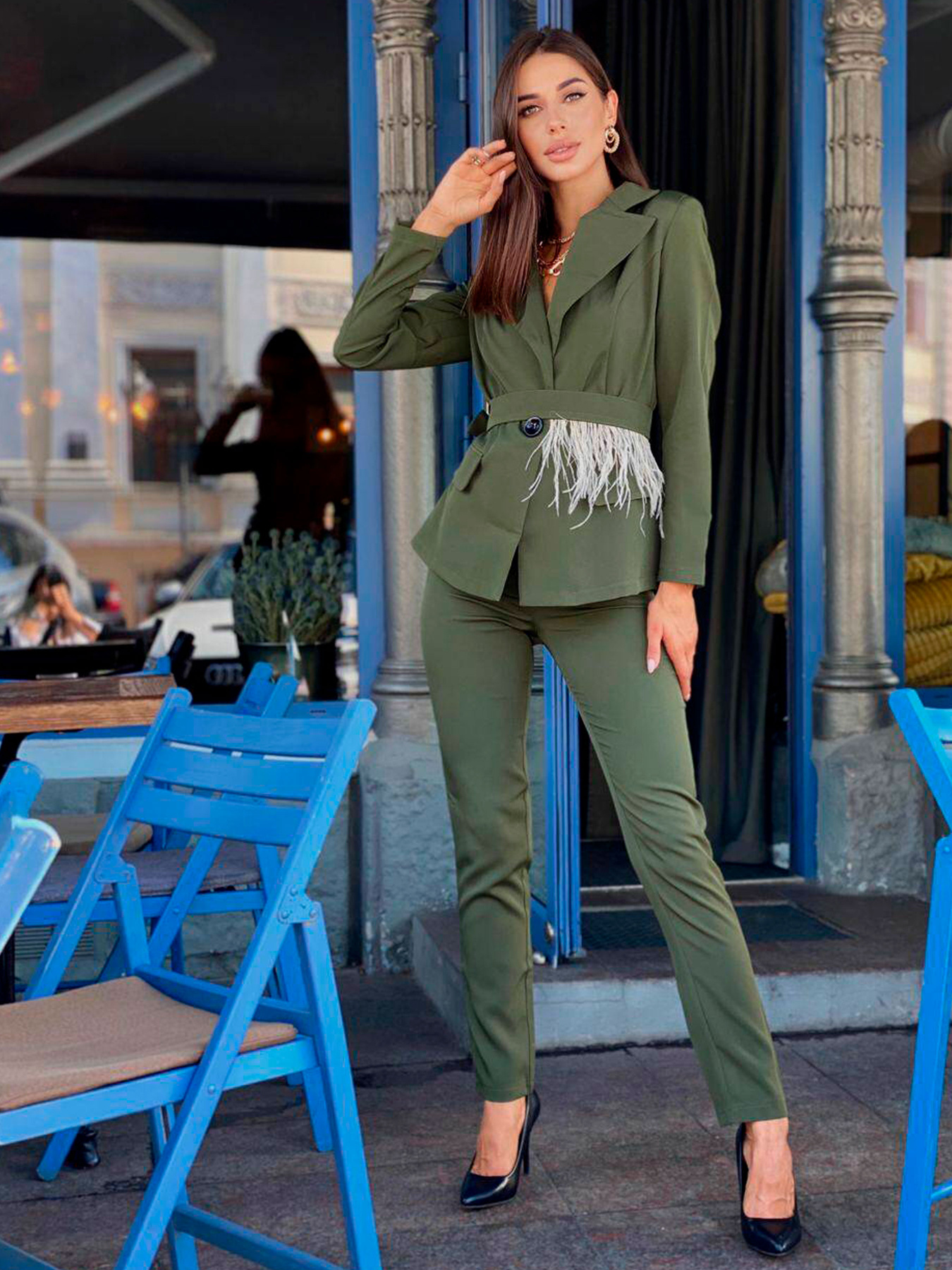 Деловой костюм Milirud модель mil266-hak Фото