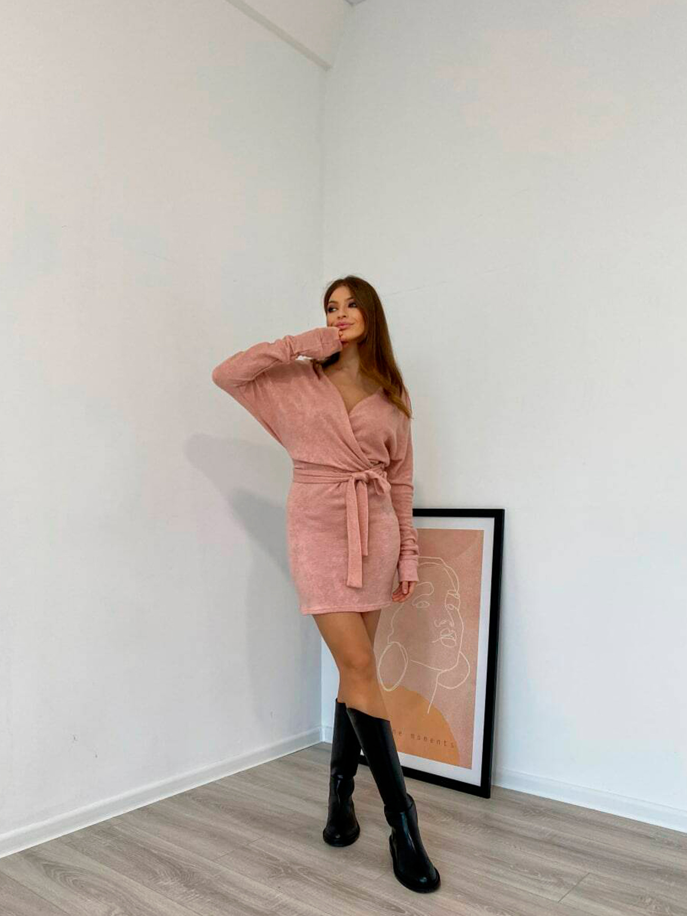 Платье мини Milirud модель mil278-pudra Фото