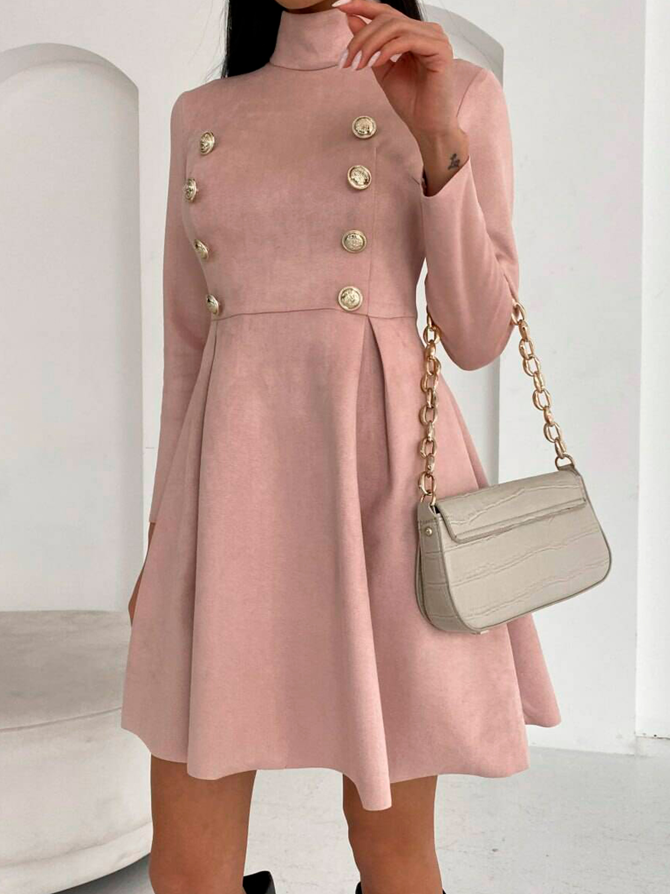 Сукня міні Milirud модель mil289-pudra Фото