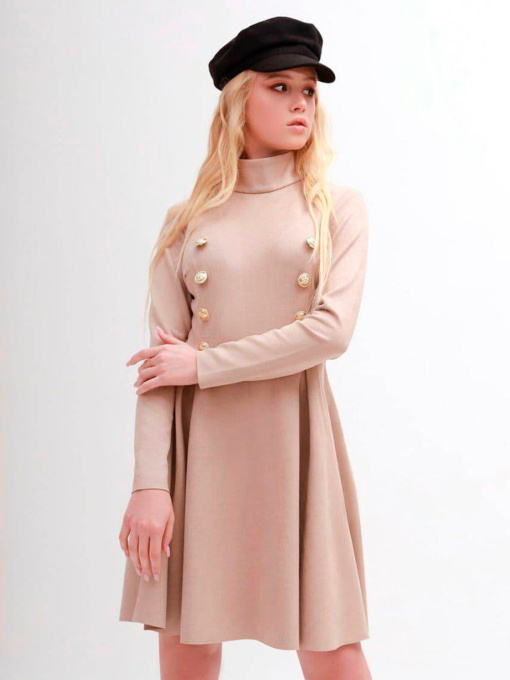 Платье мини Milirud модель mil289-bezhevij Фото