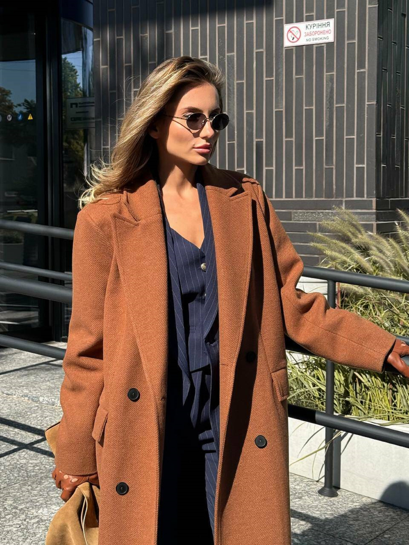 Жіноче подовжене двобортне пальто WOGUE, Гірчиця Milirud (mil574) модель mil574-grchicq Фото