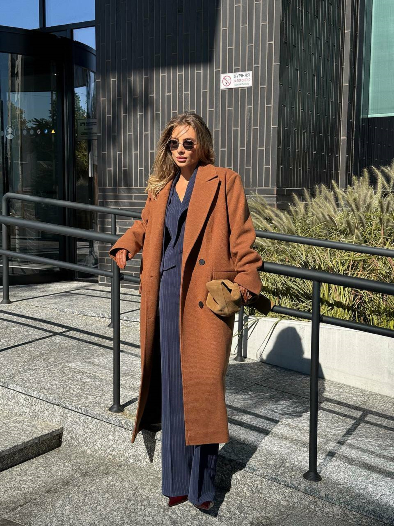 Жіноче подовжене двобортне пальто WOGUE, Гірчиця Milirud (mil574) модель mil574-grchicq Фото