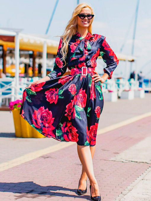 Платье миди Milirud модель mil302-chornij Фото