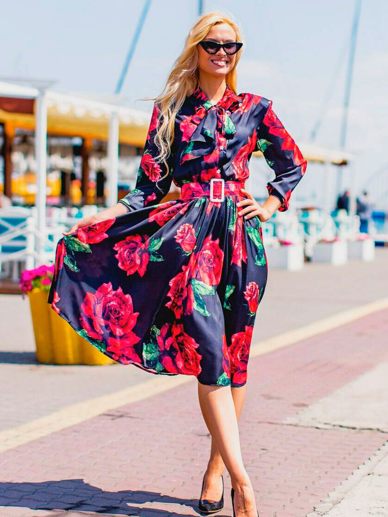 Платье миди Milirud модель mil302-chornij Платье миди Milirud модель mil302-chornij Фото