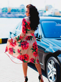 Платье миди Milirud модель mil302-bezhevij Фото