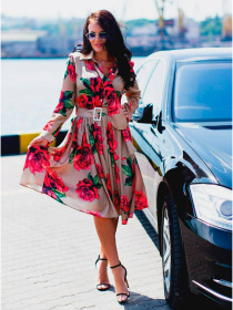 Платье миди Milirud модель mil302-bezhevij Фото