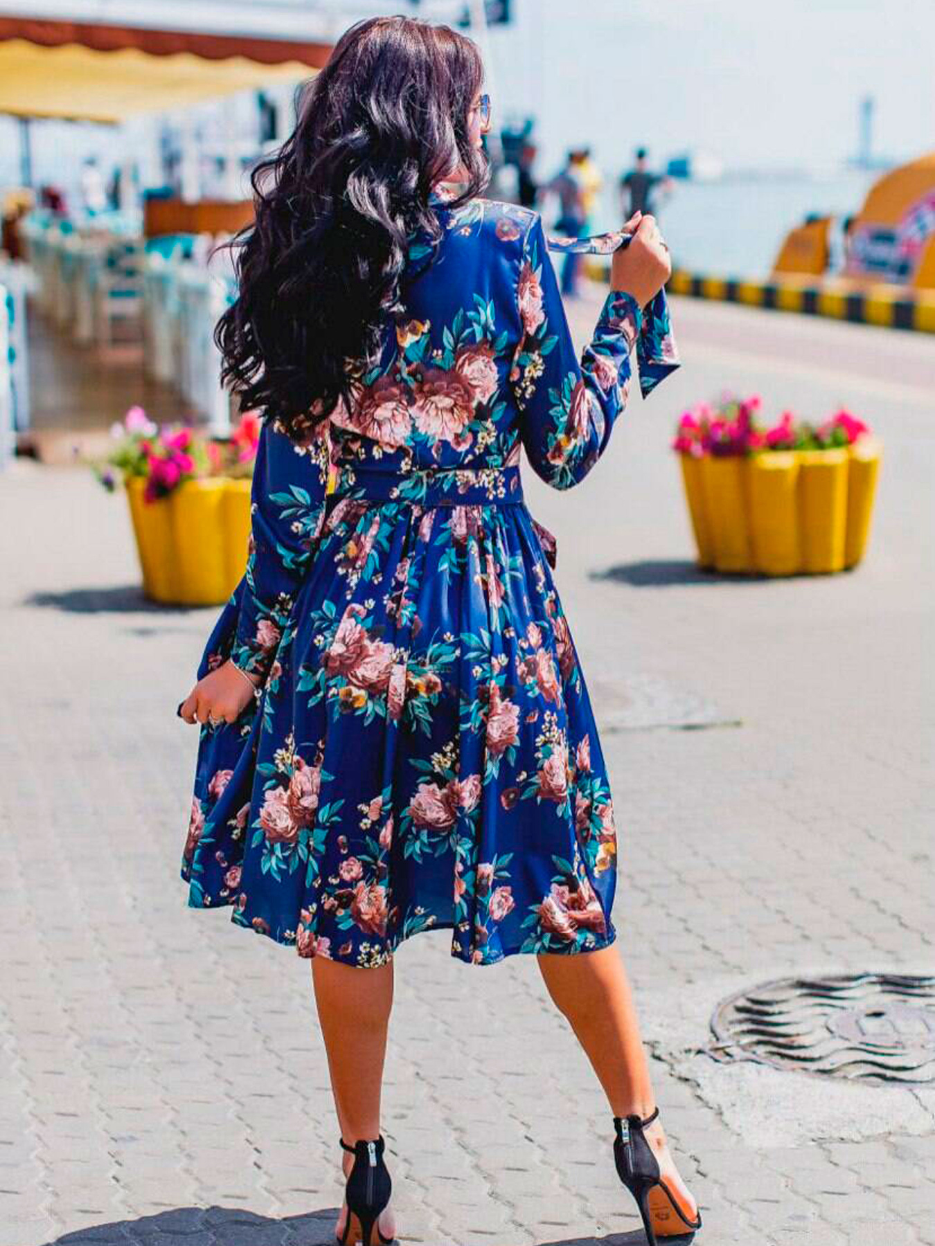 Сукня міді Milirud модель mil302-sinj Сукня міді Milirud модель mil302-sinj Фото