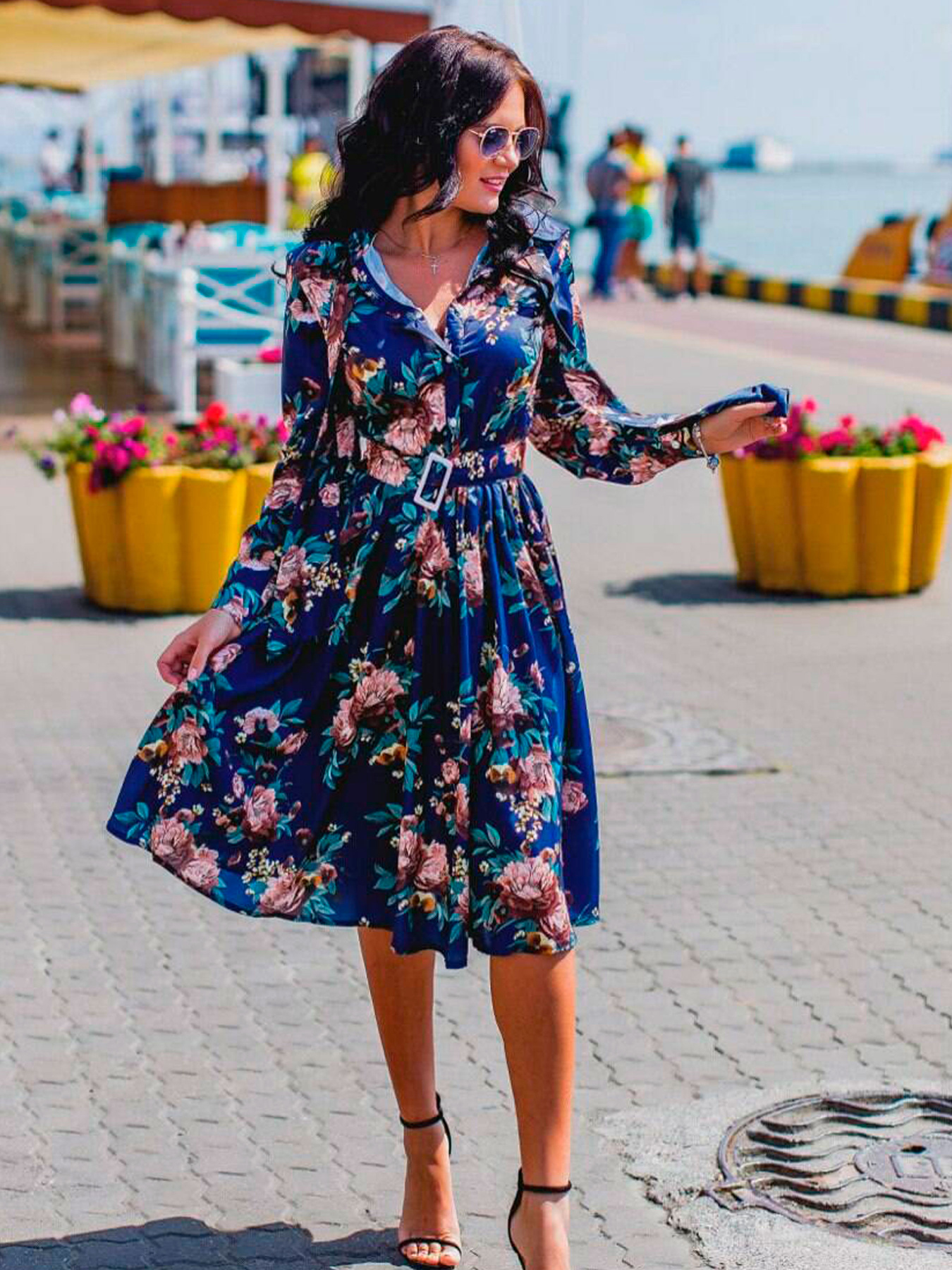 Сукня міді Milirud модель mil302-sinj Сукня міді Milirud модель mil302-sinj Фото