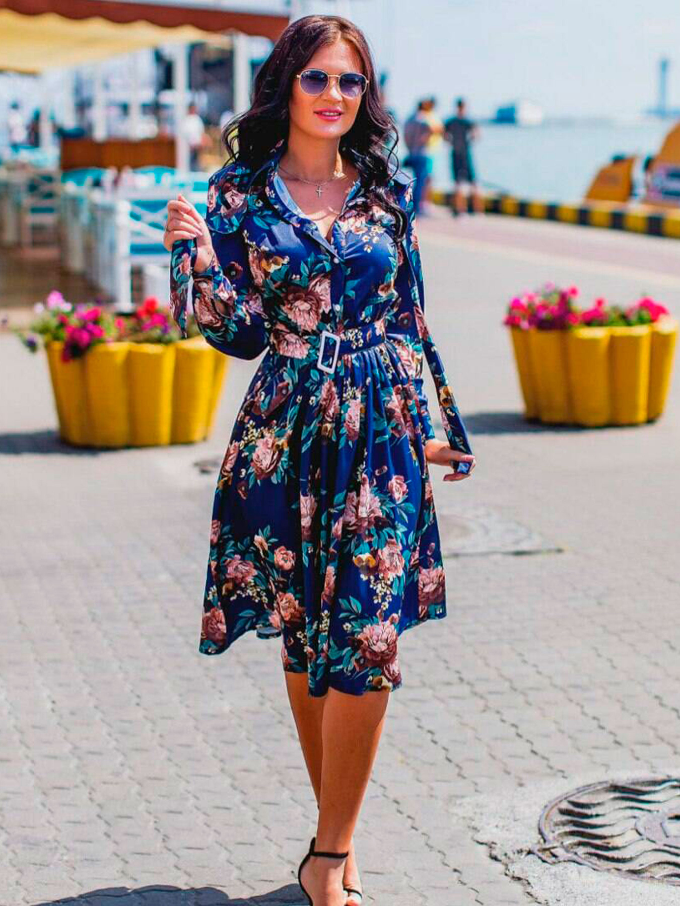 Сукня міді Milirud модель mil302-sinj Сукня міді Milirud модель mil302-sinj Фото