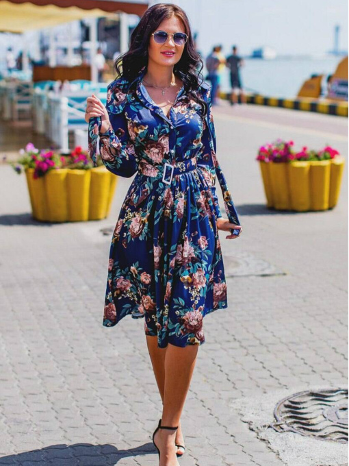 Платье миди Milirud модель mil302-sinj Фото