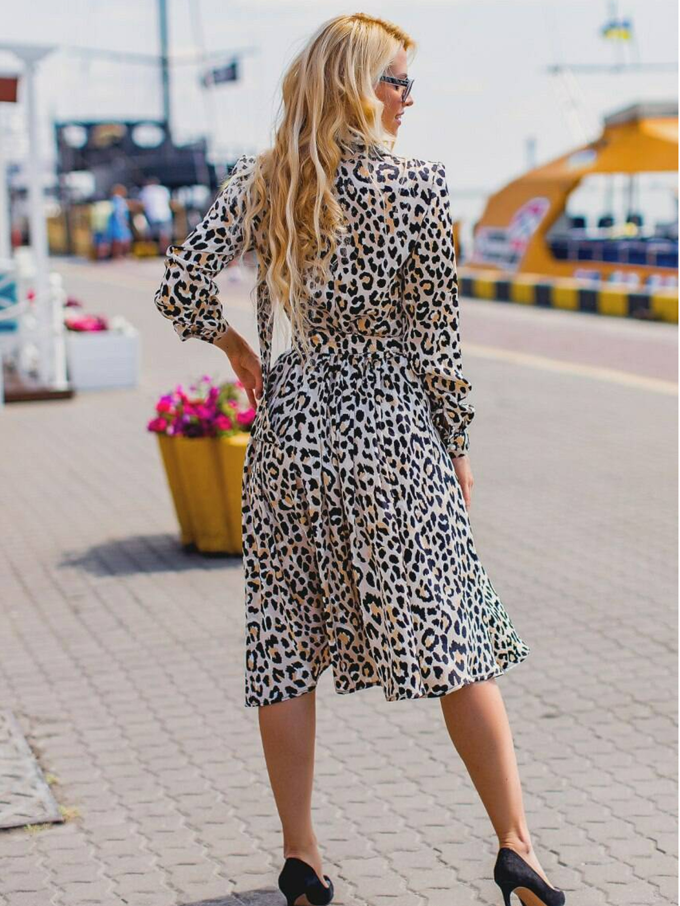 Платье миди Milirud модель mil302-leopard Фото