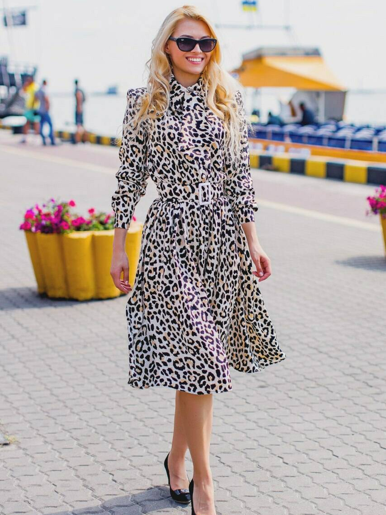 Платье миди Milirud модель mil302-leopard Фото