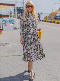 Платье миди Milirud модель mil302-leopard Фото