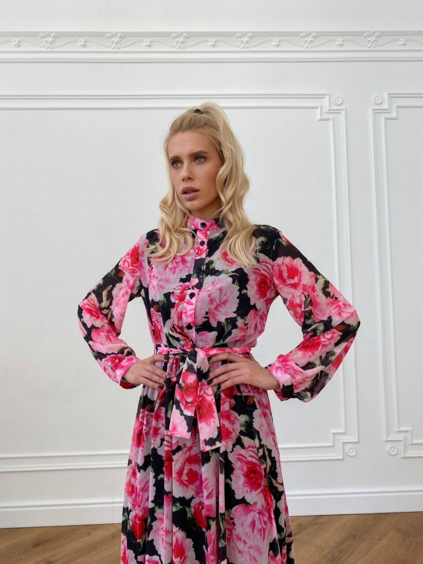 Платье макси Milirud модель mil364-chornij Фото