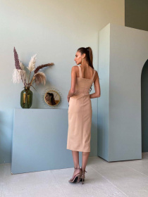 Платье миди Milirud модель mil401-bezhevij Фото