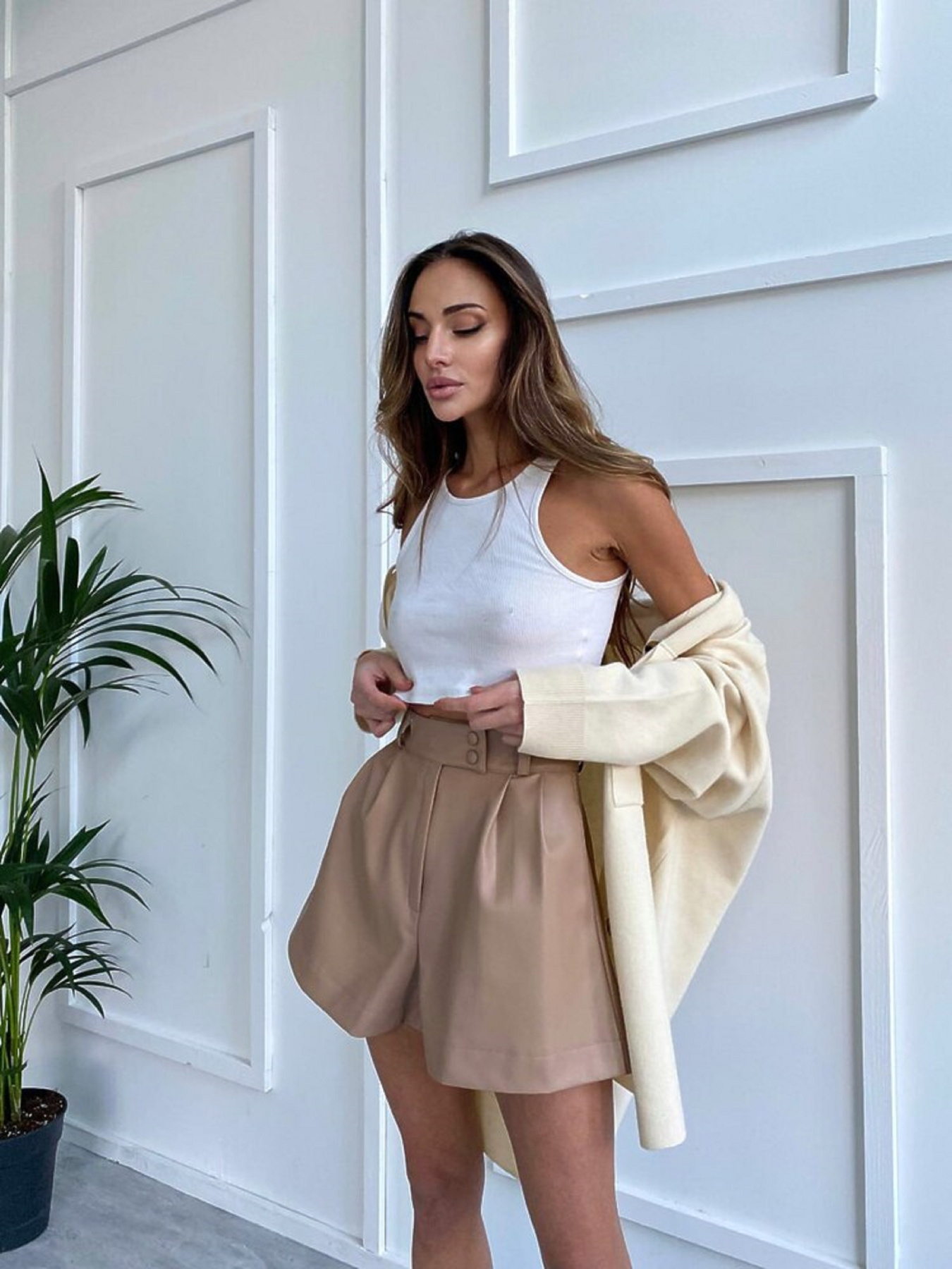 Повседневные шорты Milirud модель mil466-bezhevij Фото