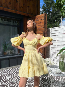 Платье мини Milirud модель mil499-zhovtij Фото