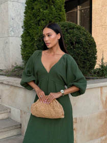 Платье макси Milirud модель mil540-zelenij Фото