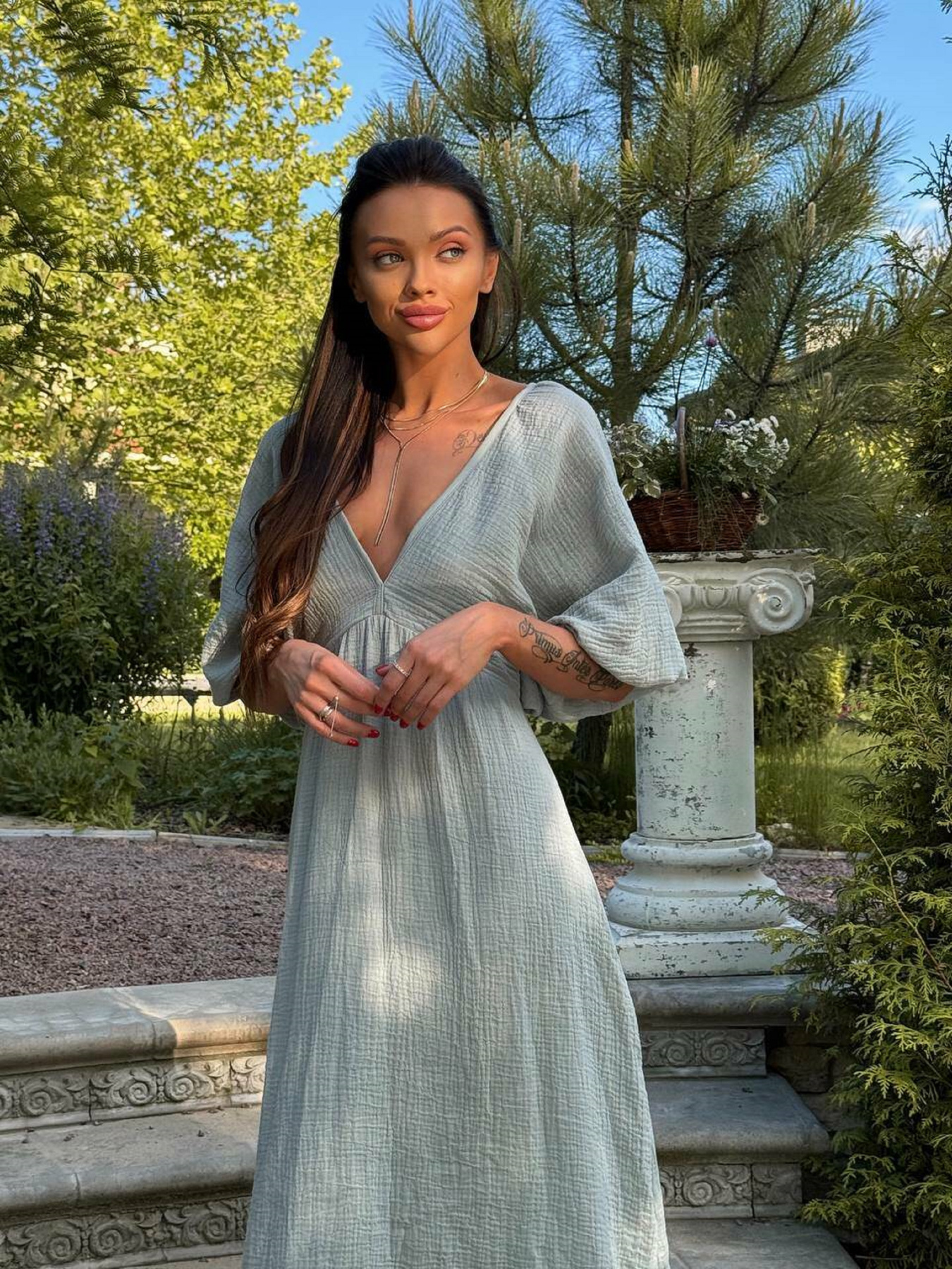 Платье макси Milirud модель mil540-olivkovij Фото