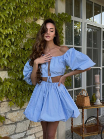 Костюм Milirud (топ + спідниця) модель mil549-blakitnij Фото