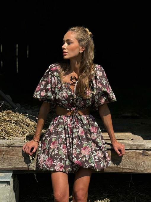 Повседневный костюм Milirud модель mil549-shokoladnij Фото