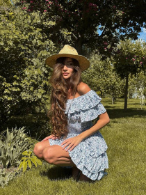 Платье миди Milirud модель mil555-blakitnij Фото