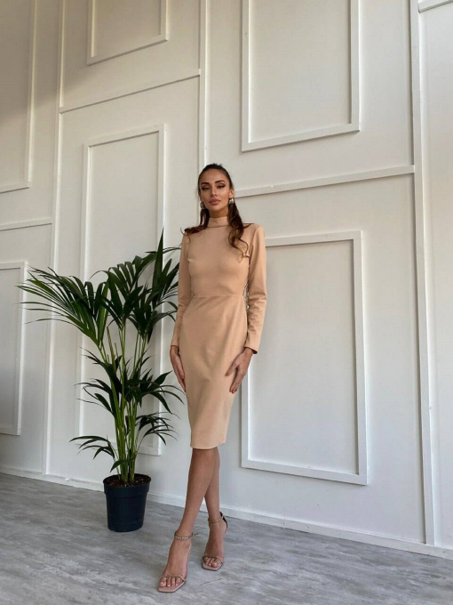 Платье мини Milirud модель mil350-bezhevij Фото