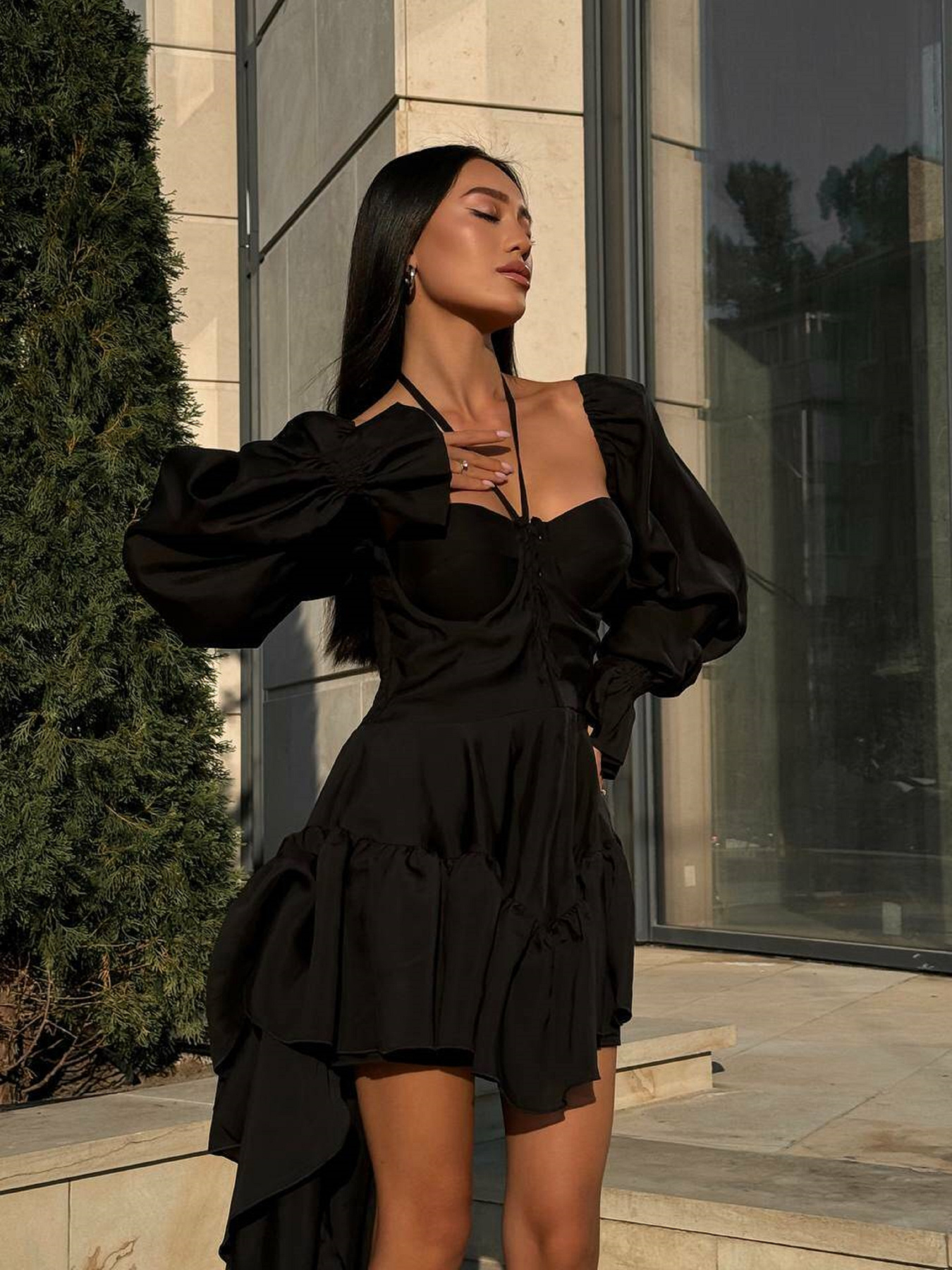 Платье мини Milirud модель mil560-chornij Фото