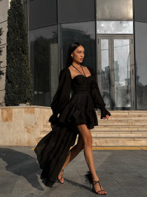 Платье мини Milirud модель mil560-chornij Фото